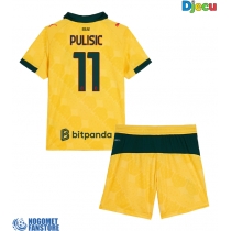 AC Milan Christian Pulisic #11 Rezervni Dres za djecu 2025-26 Kratak Rukav (+ Kratke hlače)